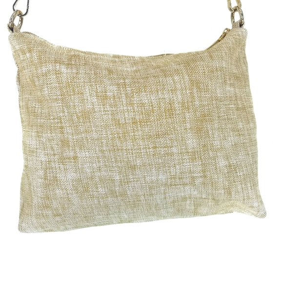 Unbranded Tan Fabric Top Zip Shoulder Bag - Picture 3 of 7